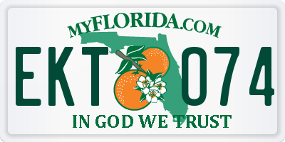FL license plate EKTO74