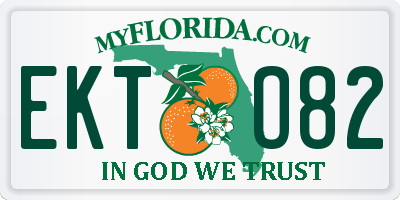 FL license plate EKTO82