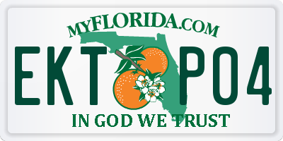 FL license plate EKTP04