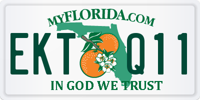 FL license plate EKTQ11