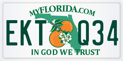 FL license plate EKTQ34