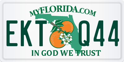 FL license plate EKTQ44