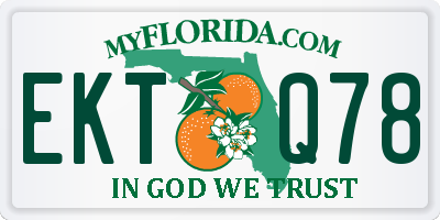 FL license plate EKTQ78