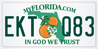 FL license plate EKTQ83