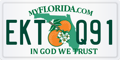 FL license plate EKTQ91