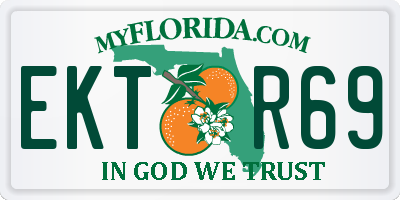 FL license plate EKTR69
