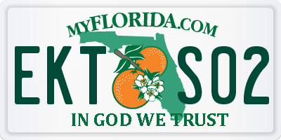 FL license plate EKTS02