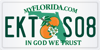 FL license plate EKTS08