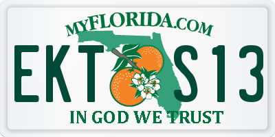 FL license plate EKTS13