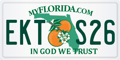 FL license plate EKTS26