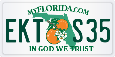 FL license plate EKTS35