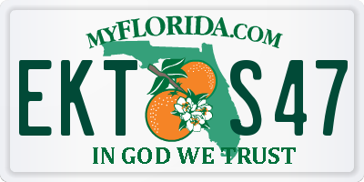 FL license plate EKTS47