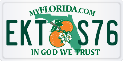 FL license plate EKTS76