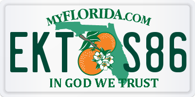 FL license plate EKTS86