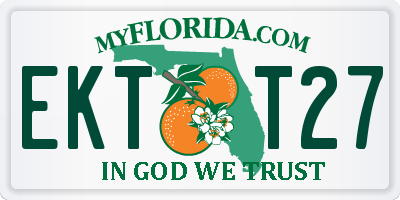 FL license plate EKTT27