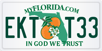 FL license plate EKTT33