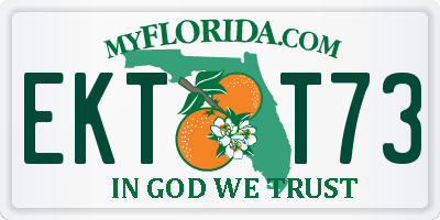 FL license plate EKTT73