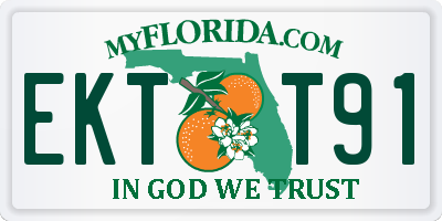 FL license plate EKTT91