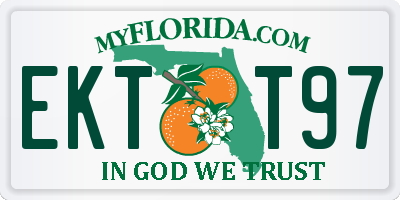 FL license plate EKTT97