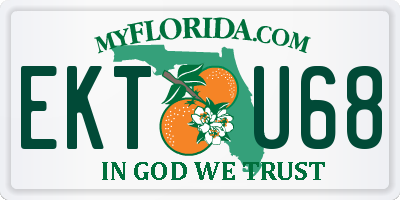 FL license plate EKTU68