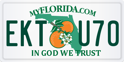 FL license plate EKTU70