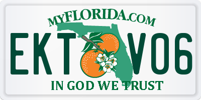 FL license plate EKTV06