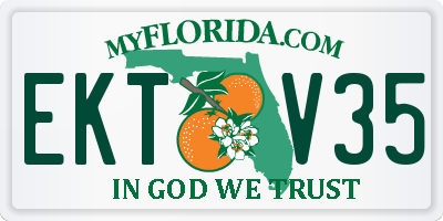 FL license plate EKTV35