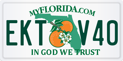 FL license plate EKTV40