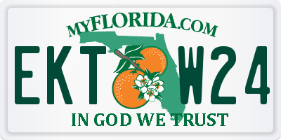 FL license plate EKTW24