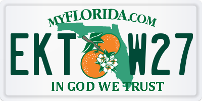 FL license plate EKTW27