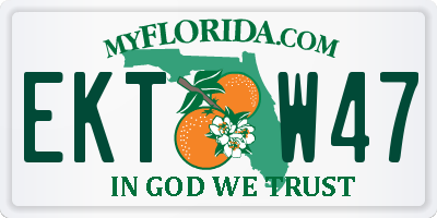 FL license plate EKTW47