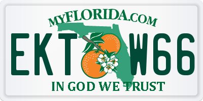 FL license plate EKTW66