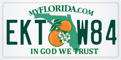 FL license plate EKTW84