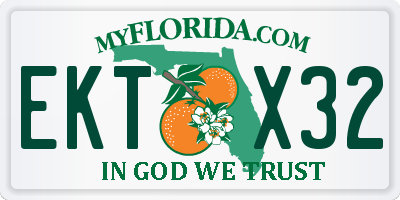 FL license plate EKTX32