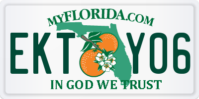 FL license plate EKTY06