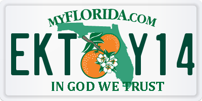 FL license plate EKTY14
