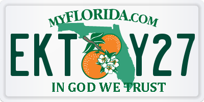 FL license plate EKTY27