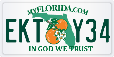 FL license plate EKTY34