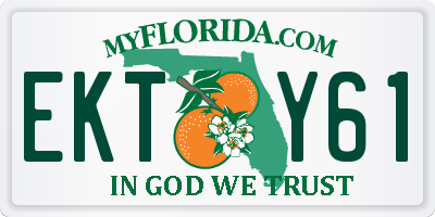 FL license plate EKTY61