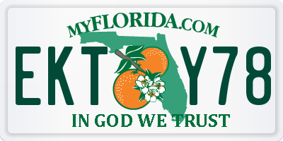 FL license plate EKTY78