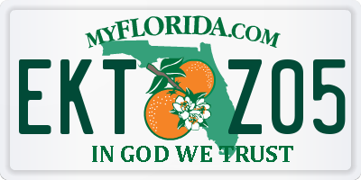 FL license plate EKTZ05