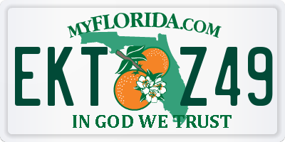FL license plate EKTZ49