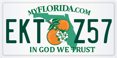 FL license plate EKTZ57