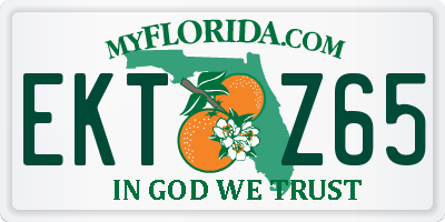 FL license plate EKTZ65