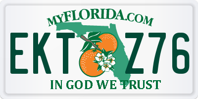 FL license plate EKTZ76
