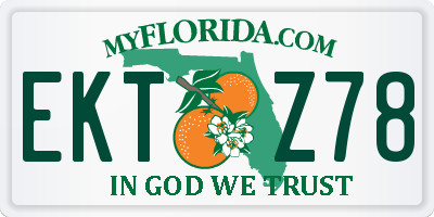 FL license plate EKTZ78