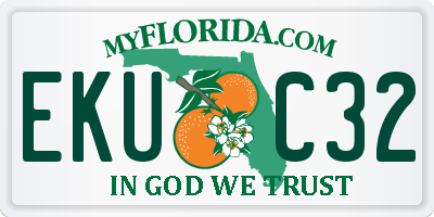 FL license plate EKUC32