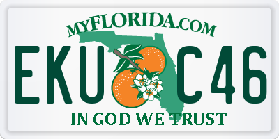 FL license plate EKUC46