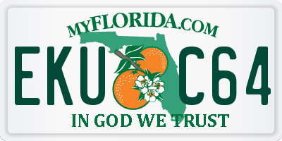 FL license plate EKUC64