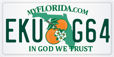 FL license plate EKUG64